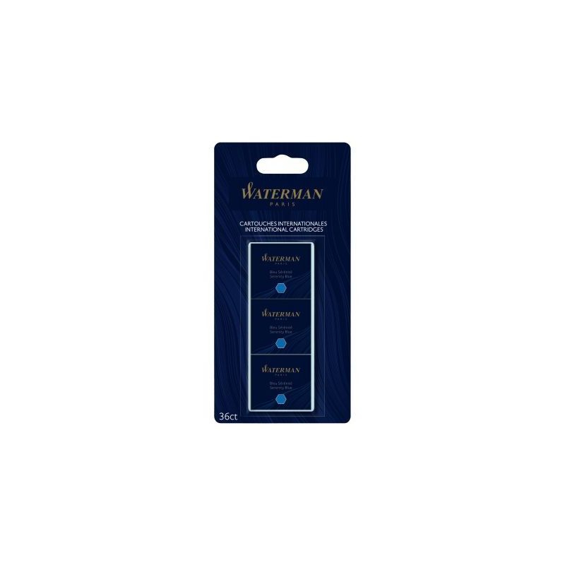 Achetez Blister de 36 cartouches courtes Waterman bleues S0713041 WATERMAN pas cher sur Ma Rentrée .. Achetez Blister de 36 cartouches courtes Waterman bleues S0713041 WATERMAN pas cher sur Ma Rentrée ..
