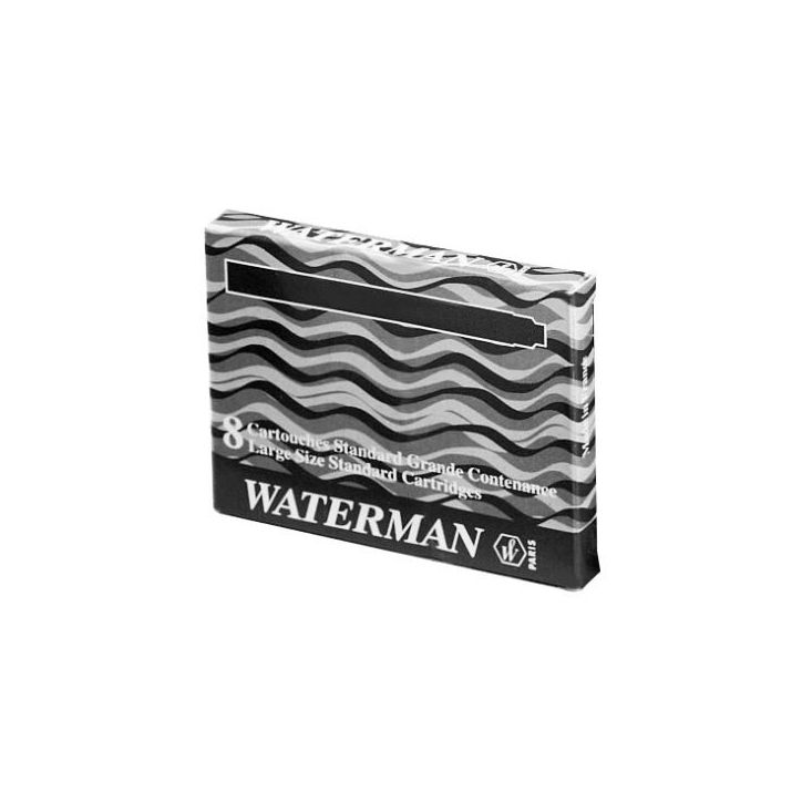 Etui de 8 cartouches standard encre noire S0110850 WATERMAN