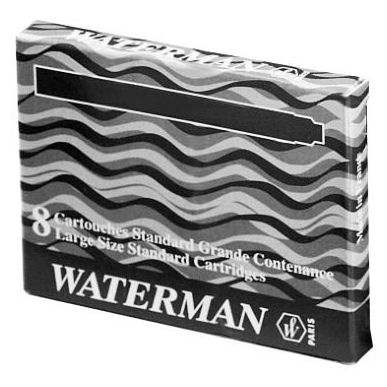 Achetez Etui de 8 cartouches standard encre noire S0110850 WATERMAN pas cher sur Ma Rentrée Scolair..