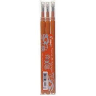 Achetez PILOT Set de 3 recharges pour roller FriXion Ball. Pointe moyenne 0,7 mm. Encre Orange pas c..