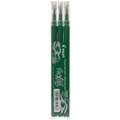 Achetez PILOT Set de 3 recharges pour roller FriXion Ball. Pointe moyenne 0,7 mm. Encre Vert pas che..