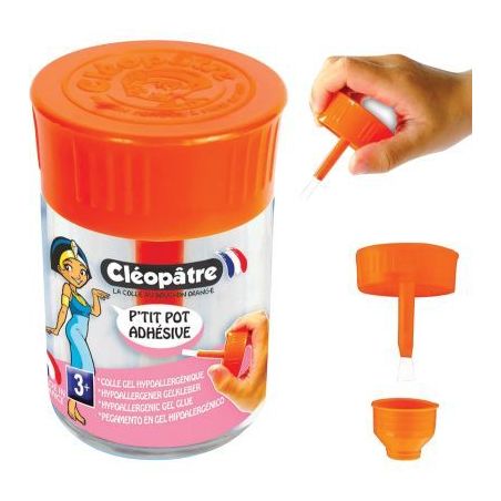 Achetez Petit pot adhésive hypoallergénique 50 gramme + pinceau AD80-HYP CLEOPATRE pas cher sur Ma..