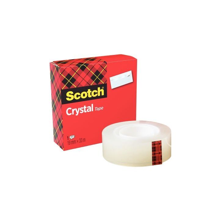 Rouleau adhésif Crystal dimensions: 19mm x 33m 23202 SCOTCH 3M