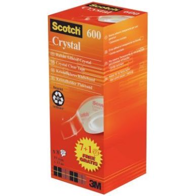 Achetez Tour de 8 rouleaux adhésifs Crystal, 19 mm x 33 m BP548 SCOTCH 3M pas cher sur Ma Rentrée ..
