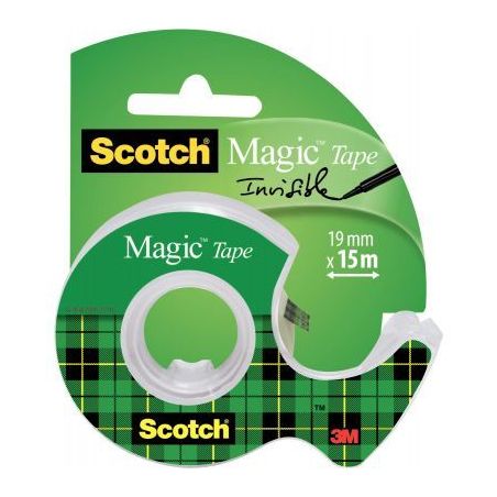 Achetez SCOTCH Ruban adhésif Magic invisible 19mm x 15m, sur dévidoir plastique 810 pas cher sur M..