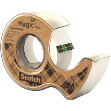 Achetez Dévidoir transparent en plastique 100% recyclé avec rouleau Scotch Magic 19 mm x 20 m L241..
