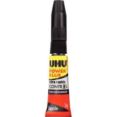 Achetez UHU POWER GLUE liquide tube 3g CONTROL pas cher sur Ma Rentrée Scolaire