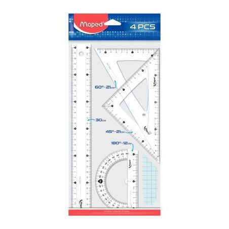 Achetez Set de 4 pièces de traçage MAPED 242830 MAPED pas cher sur Ma Rentrée Scolaire