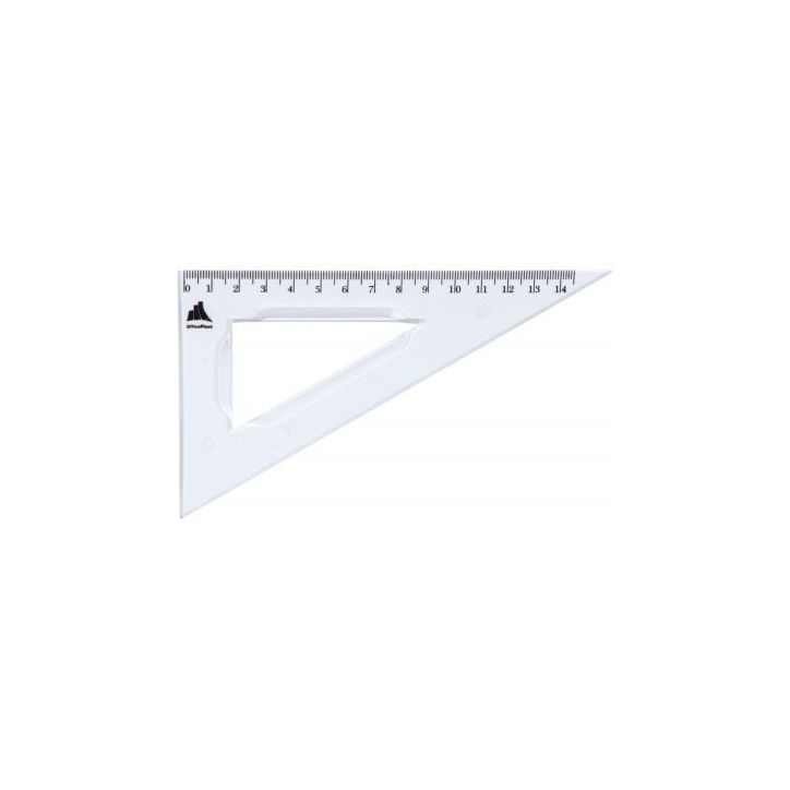 Equerre plastique graduée, 60° 16 cm 2400233