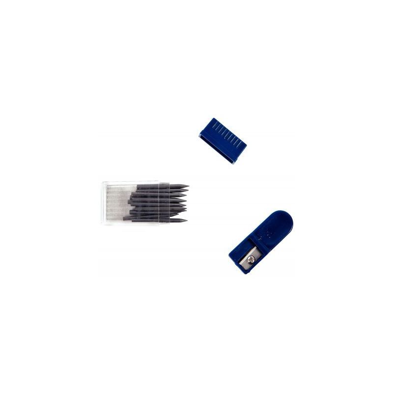 Achetez Blister de 12 mines 2mm pour compas + 1 taille-mine FCO900062 pas cher sur Ma Rentrée Scola..