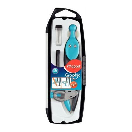 Achetez Coffret compas GRAPHIC 3 pièces 519143 MAPED pas cher sur Ma Rentrée Scolaire