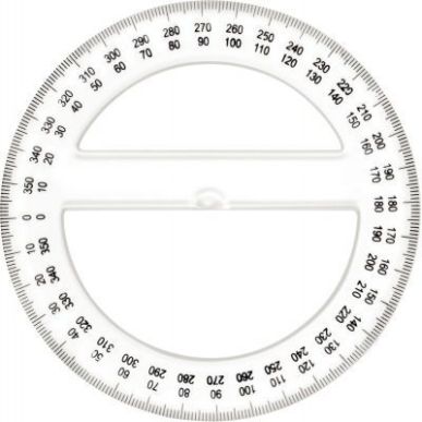 Achetez Rapporteur cristal 360 degrés 12cm FTE860062 pas cher sur Ma Rentrée Scolaire