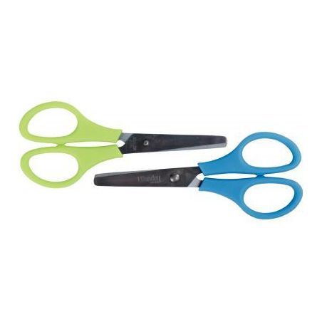 Achetez Boite de 24 paires de ciseaux écoliers, bouts ronds, anneaux en plastique, 13 cm + 2 paires..