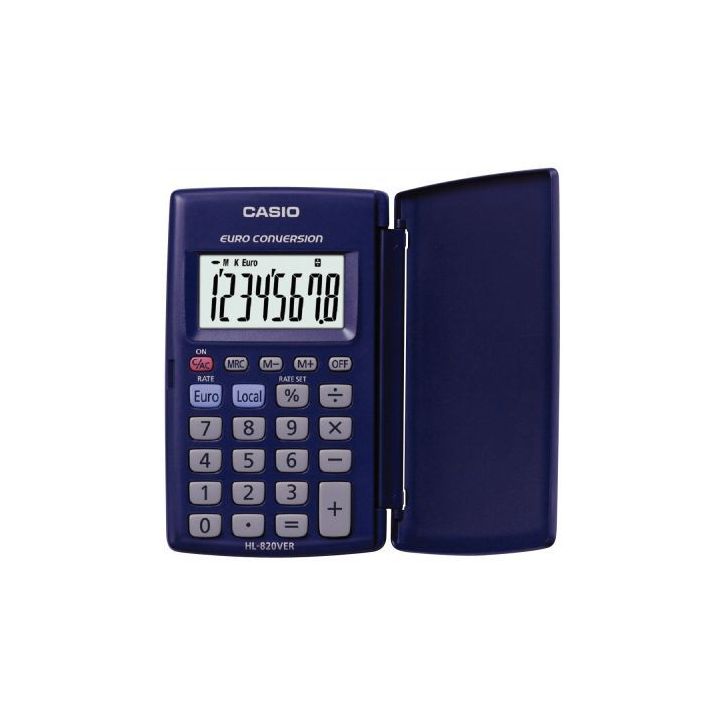 Machine à calculer de poche CASIO 8 chiffres HL820VER HL-820VERA-WA-EP CASIO