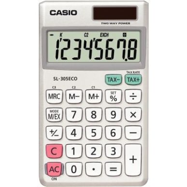 Achetez Machine a calculer 8 chiffres Casio SL-305ECO SL-305ECO-W-EP CASIO pas cher sur Ma Rentrée ..