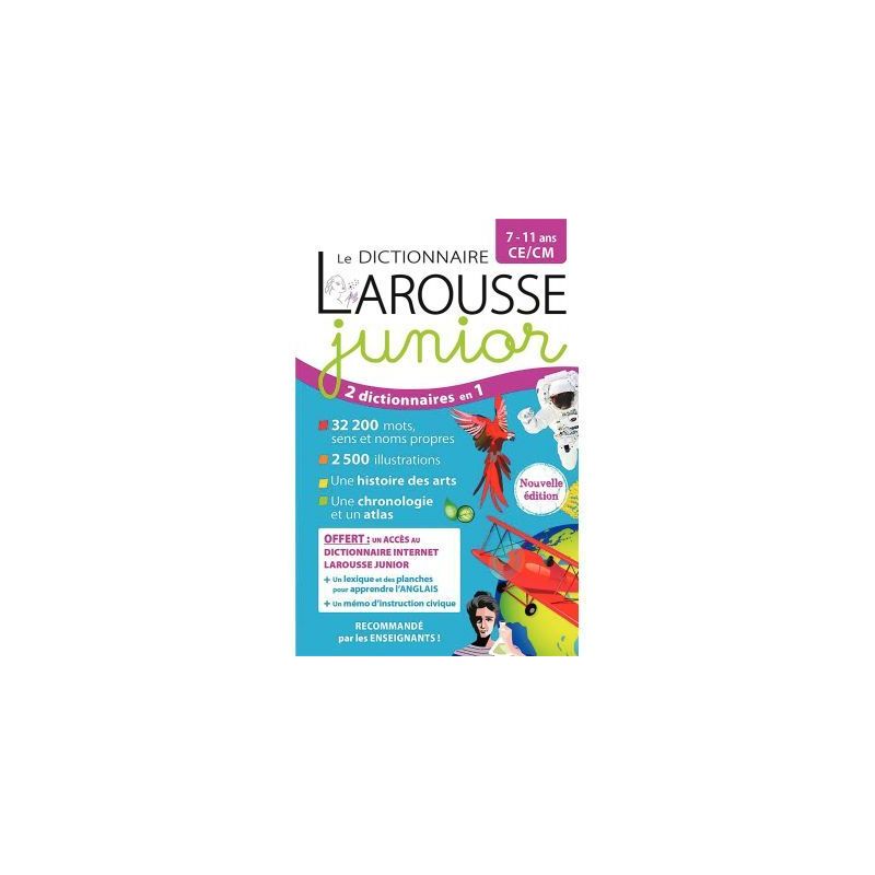 Achetez Dictionnaire Larousse Junior Edition 2025 9782036068544 LAROUSSE pas cher sur Ma Rentrée Sc..