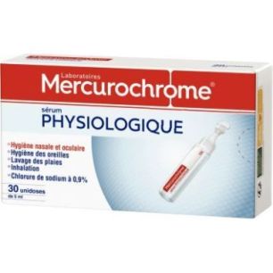 Achetez Boite de 30 doses 5ml de serum physiologique 050401 MERCUROCHROME pas cher sur Ma Rentrée S..