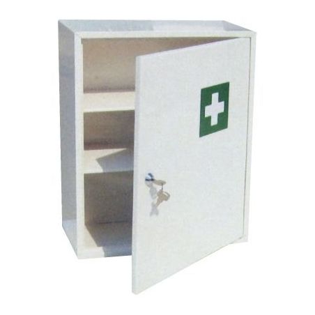 Achetez ROSSIGNOL Armoire à  pharmacie acier fermeture à  clef, 2 étagères 1 blaconnet L31 x H..