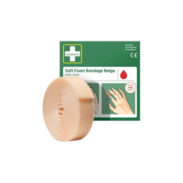Pansement auto-adhésif souple beige 51011018 CEDERROTH ORKLA