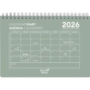 Achetez Calendrier mensuel Oslo 15.5x23.8 vert 162008Q QUO VADIS pas cher sur Ma Rentrée Scolaire