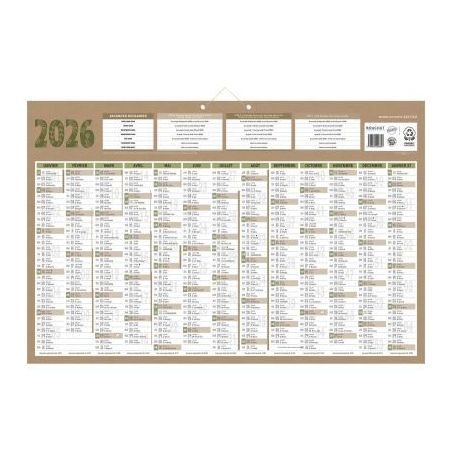 Achetez Calendrier annuel 13 mois Natura 43x65cm PAPNATURAMAXI BOUCHUT GRANDREMY pas cher sur Ma Ren..