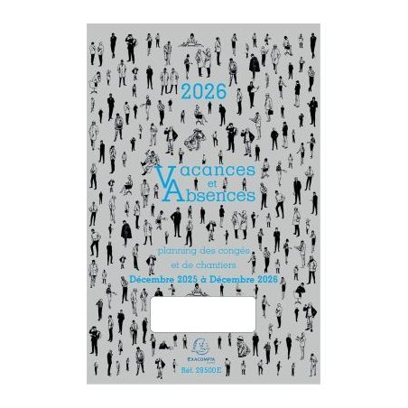 Achetez Planning vacances & absences décembre à décembre 2024/2025 29500E EXACOMPTA pas cher sur ..