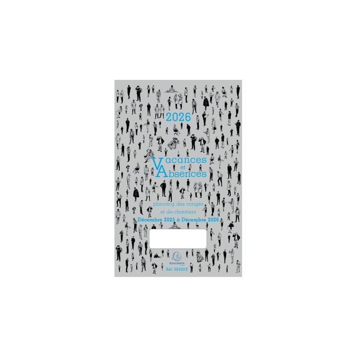 Planning vacances & absences décembre à décembre 2024/2025 29500E EXACOMPTA