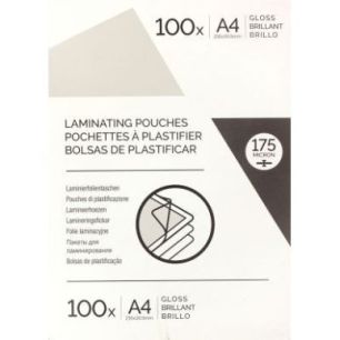 Achetez Boite de 100 pochettes à plastifier format 216x303mm pour document A4 ép 175µ 6910701 BUD..