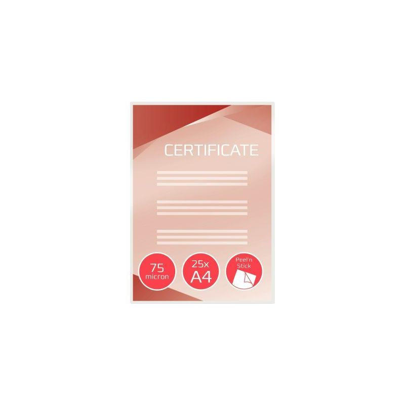 Achetez Paquet de 25 pochettes de plastification GBC Peel'n Stick 3747527 GBC ACCO pas cher sur Ma R..