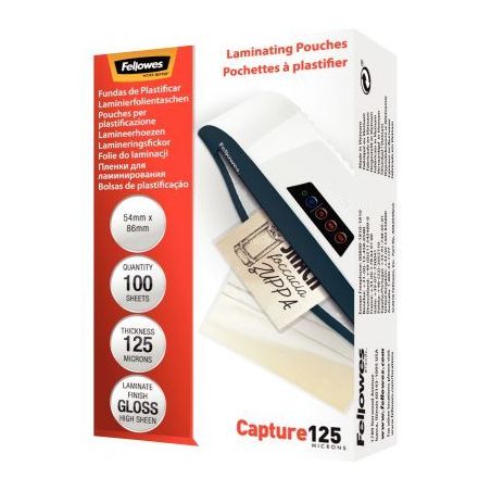 Achetez FELLOWES Pack de 100 pochettes Imagelast 125 microns 54x86mm 5306302 pas cher sur Ma Rentré..
