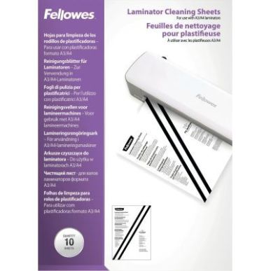 Achetez Sachet de 10 feuilles de nettoyage pour plastifieuse A3/A4 5320604 FELLOWES pas cher sur Ma ..