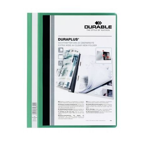 Achetez Chemise personnalisable à lamelle DURAPLUS format A4 : 21x29,7cm   vert 2579-05 DURABLE pas..