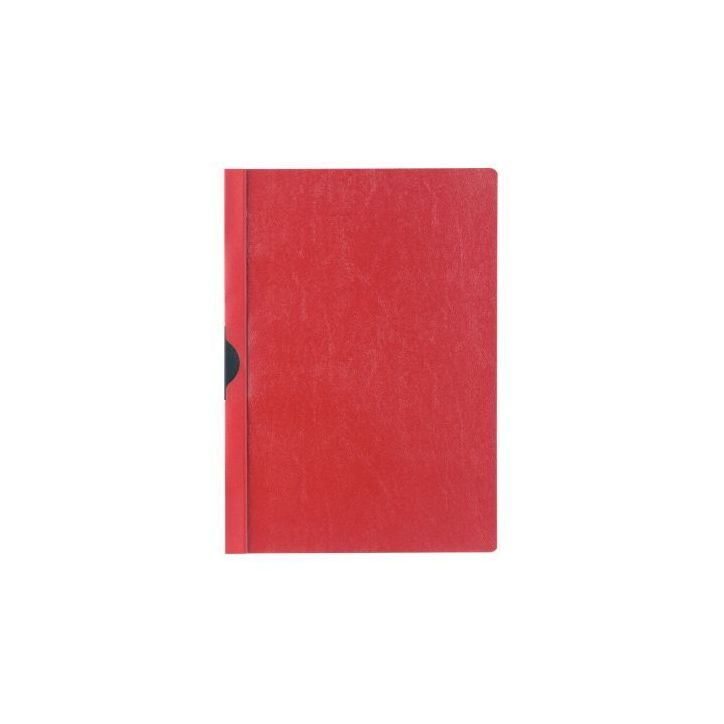 Chemise de présentation à clip, pour format A4 : 21x29,7 cm, dos 3 mm.  Rouge 2002-03 DURABLE