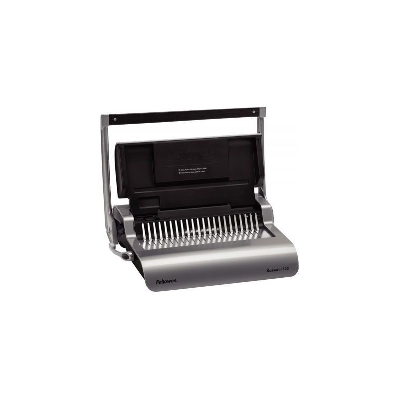 Achetez FELLOWES Perforelieur manuel Quasar + 22 feuilles, relie 500 feuilles 5627701 pas cher sur M..