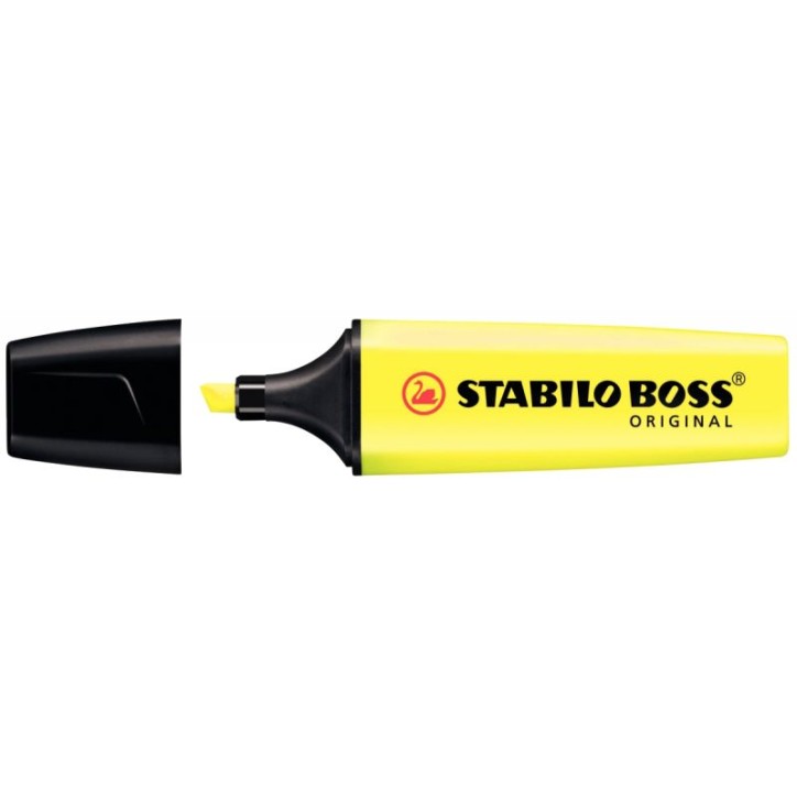 STABILO BOSS ORIGINAL surligneur pointe biseautée - Jaune fluo