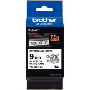 Achetez Recharge Brother TZE noir sur blanc 9 mm BRSPRTZES221 BROTHER pas cher sur Ma Rentrée Scola..