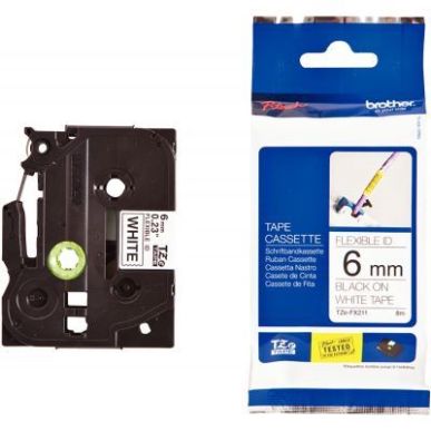 Achetez Recharge Brother TZE noir sur blanc 6 mm BRSPRTZEFX211 BROTHER pas cher sur Ma Rentrée Scol..