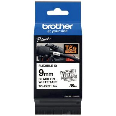 Achetez Recharge Brother noir sur blanc 9 mm de large BRSPRTZEFX221 BROTHER pas cher sur Ma Rentrée..