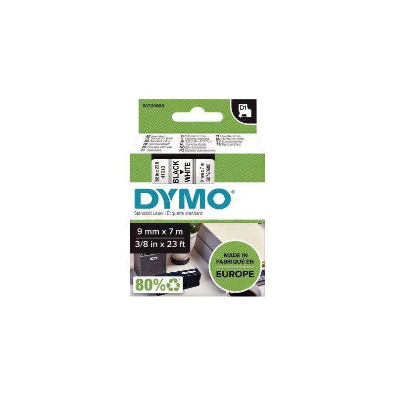 Achetez DYMO Ruban D1 Noir/Blanc 9MMX7M pour 1000/1000+/2000/3500/4500/5000/5504 pas cher sur Ma Ren..