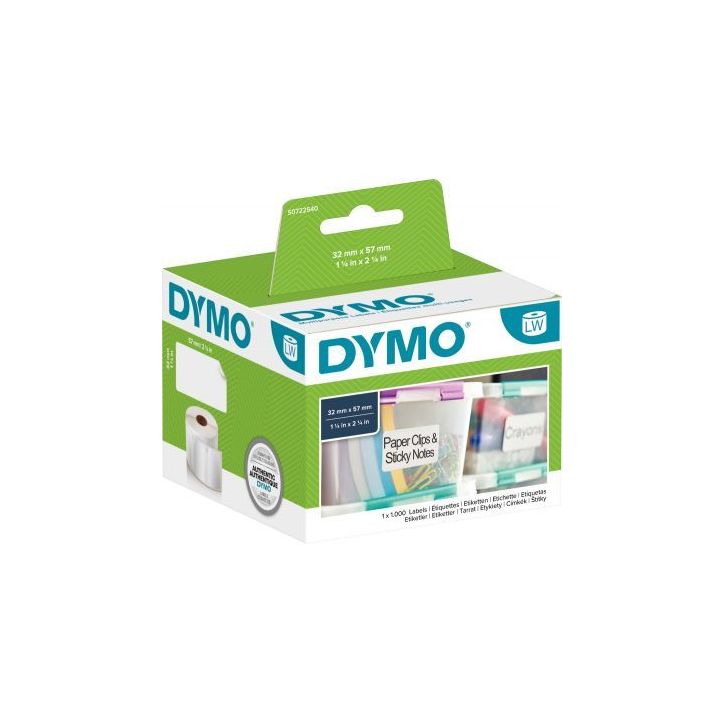 Pack de 6 rouleaux de 1000 étiquettes adressage 57 x 32 mm 2093094 DYMO