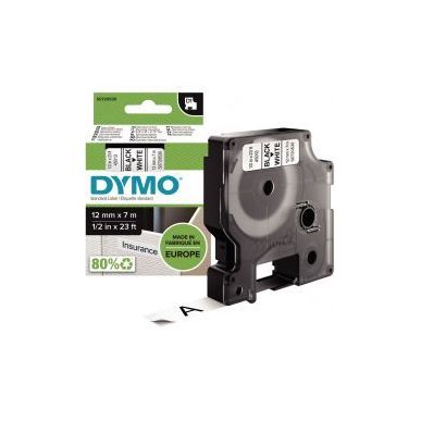 Achetez DYMO Ruban D1 Noir/Blanc 12MMX7M pour 1000/1000+/2000/3500/4500/5000/5514 pas cher sur Ma Re..