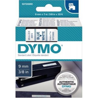 Achetez DYMO Ruban D1Bleu/Blanc 9MMX7M pour 1000/1000+/2000/3500/4500/5000/5505 pas cher sur Ma Rent..