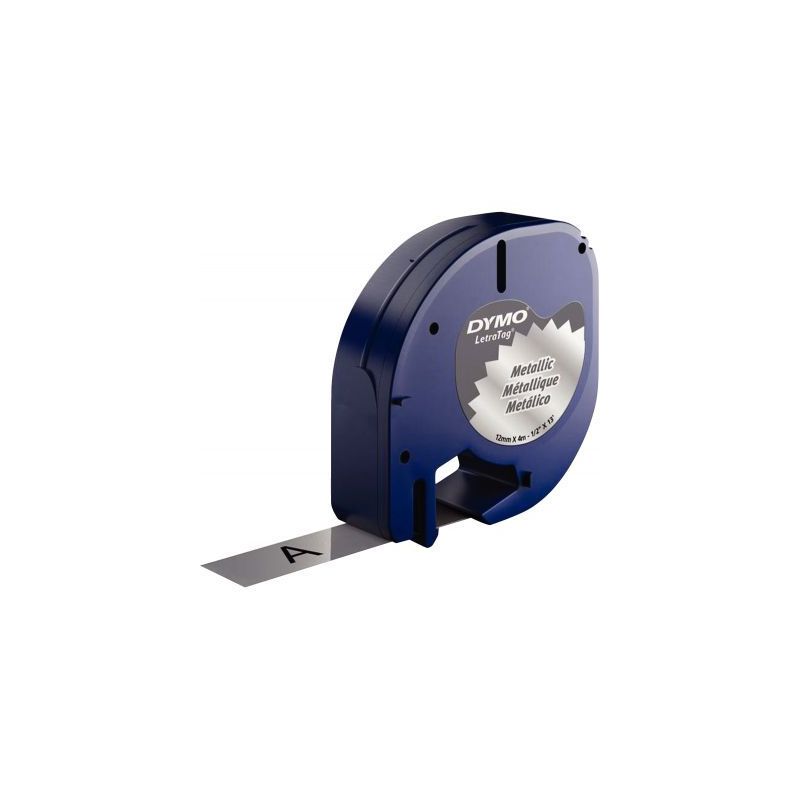 Achetez Ruban cassette Letratag 12 mm x 4 m noir sur argent S0721730 DYMO pas cher sur Ma Rentrée S..