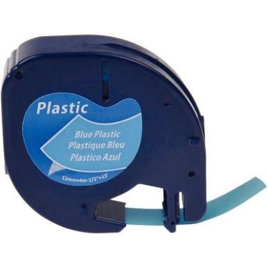 Achetez DYMO Ruban LETRATAG Noir/plastique Bleu 12mmx4m pas cher sur Ma Rentrée Scolaire