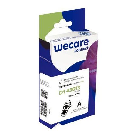 Achetez Ruban D1 noir sur blanc 6 mm x 7 m compatible K80011W4 WECARE ARMOR pas cher sur Ma Rentrée..