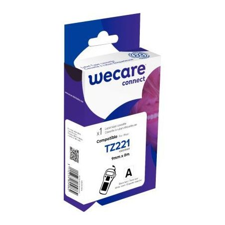 Achetez Ruban TZE 221 noir sur blanc 9 mm x 8 m compatible K80009W4 WECARE ARMOR pas cher sur Ma Ren..