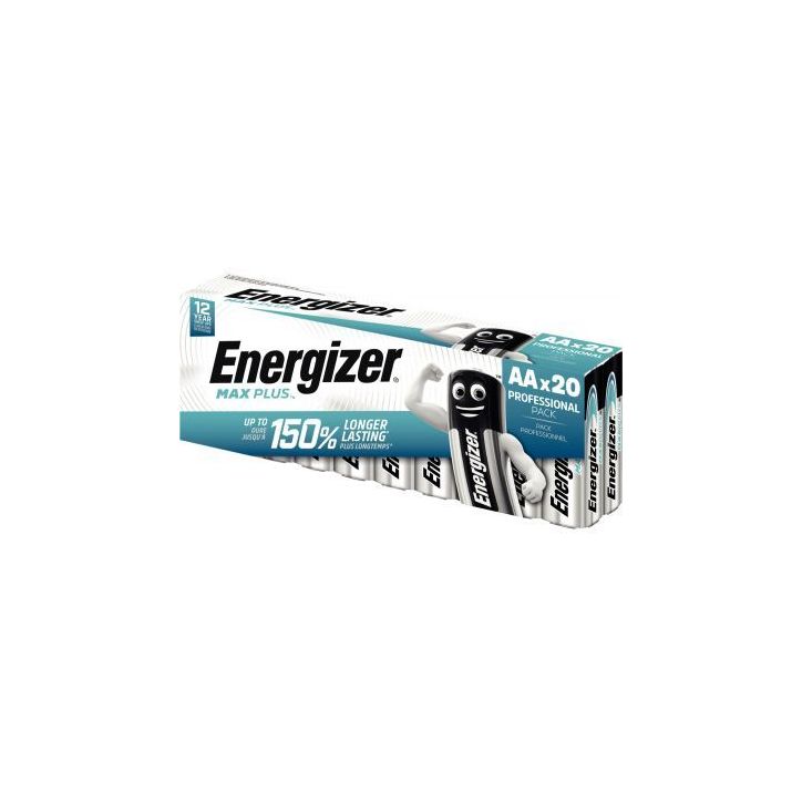 Blister 20 piles 1,5V Max Plus AA / LR06 7638900423372 ENERGIZER