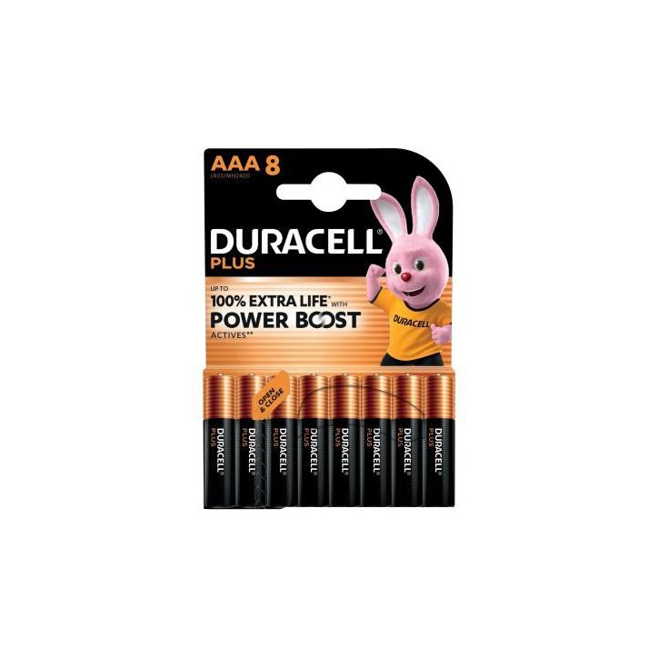 Blister 8 piles 1.5V PLUS POWERBOOST AAA / LR03 / MN2400 5000394176768 DURACELL