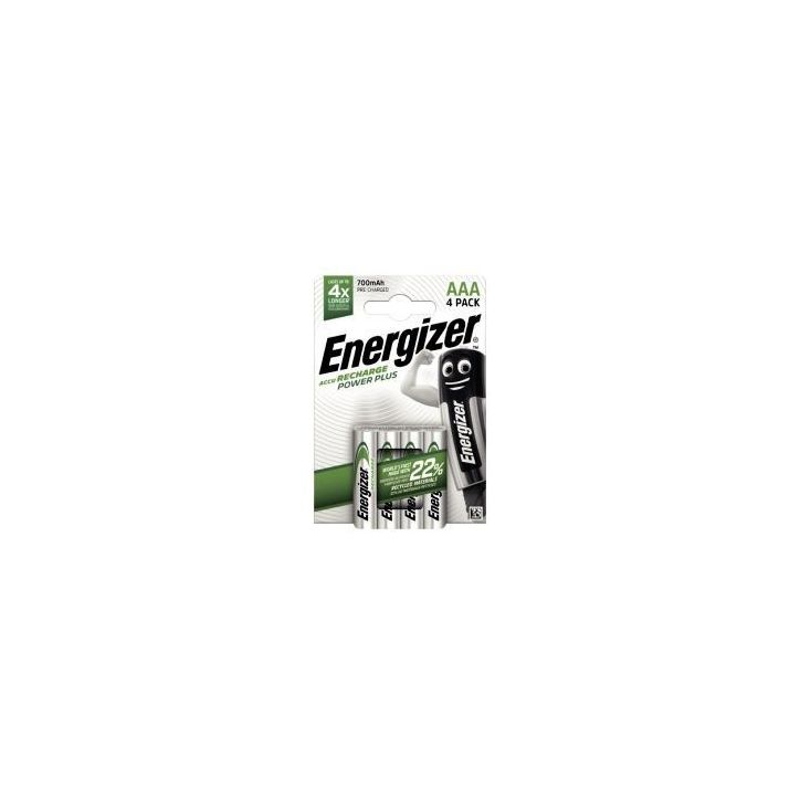 Blister 4 accu recharge ENERGIZER AAA 700 MAHCHP4 E300626604 ENERGIZER