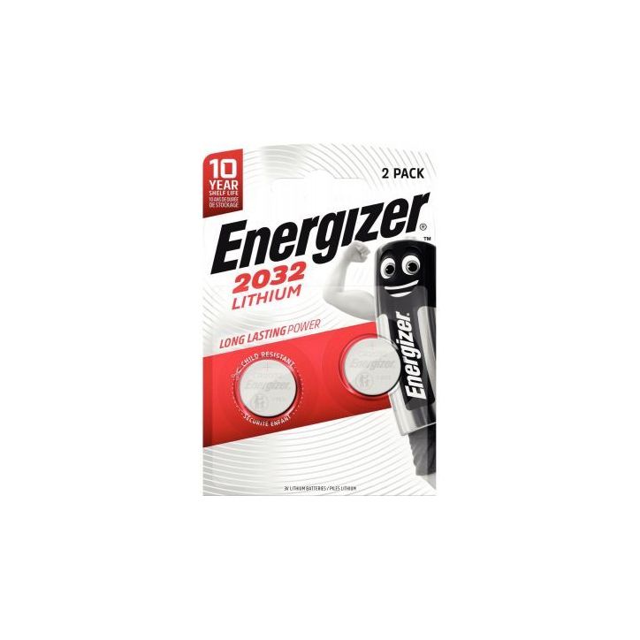 Blister de 2 pile lithium 3V CR2032 7638900248357 ENERGIZER
